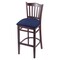 Holland Bar Stool Co 25" Counter Stool, Dark Cherry Finish, Graph Anchor Seat 312025DC014 - alternate 1